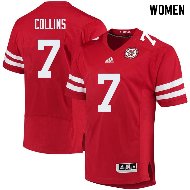 Women #7 Maliek Collins Nebraska Cornhuskers College Football Jerseys Sale-Red - Click Image to Close